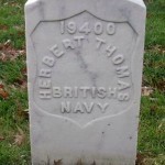 The Original Grave Marker for Deck Hand Herbert Thomas