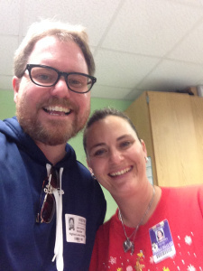 Teacher Joni with the Greenbean