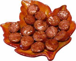 Maple Kielbasa appetizer...image by Ben's Sugar Shack