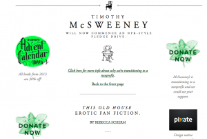 This Old House Erotic Fan Fiction by Rebecca Scherm via McSweeneys