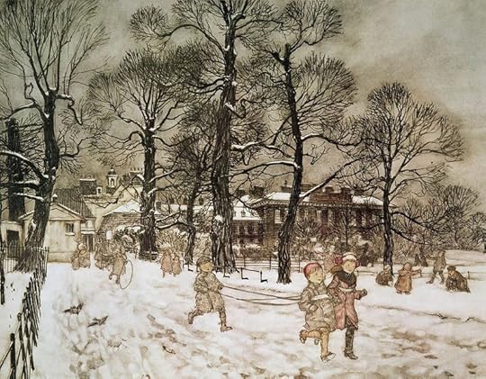 Winter in Kensington Garden by Arthur Rackham