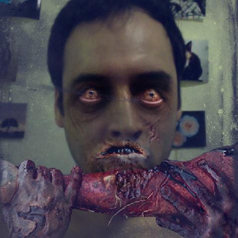 This is how I feel about self-promoting! Like a zombie eating rotting, raw meat!