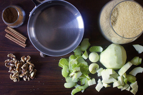winter spice syrup prep