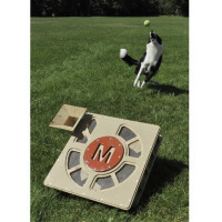 Dean Segovis’ Fetch-O-Matic is an automatic tennis ball launcher the gives dogs a workout while having fun. The secret to the launcher is the windshield wiper motor housed inside. When a ball is dropped inside the holder, it sends some power to the motor, which in turn transfers the energy to the spring-loaded throw arm and launches the ball. Those savvy enough can train their dogs to use it by themselves whenever they want to have fun.