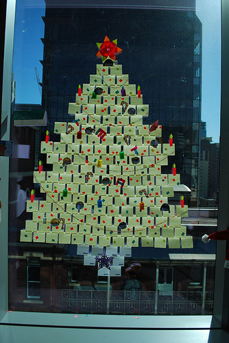 Sticky Note Christmas Tree - UX Team