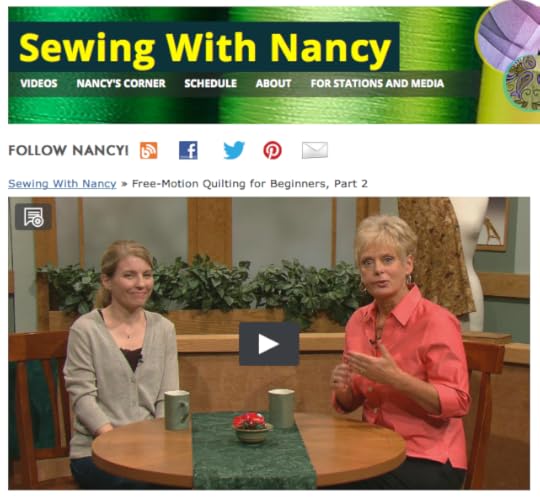 Free-Motion Machine Embroidery for Beginners as seen on Sewing With Nancy Zieman with guest Molly Hanson