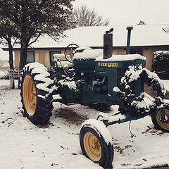 #snow #newmexico #johndeere