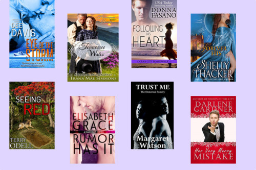 Hump Day books from Dee Davis, Trana Mae Simmons, Donna Fasano, Shelly Thacker, Terry Odell, Elisabeth Grace, Margaret Watson, and Darlene Gardner!