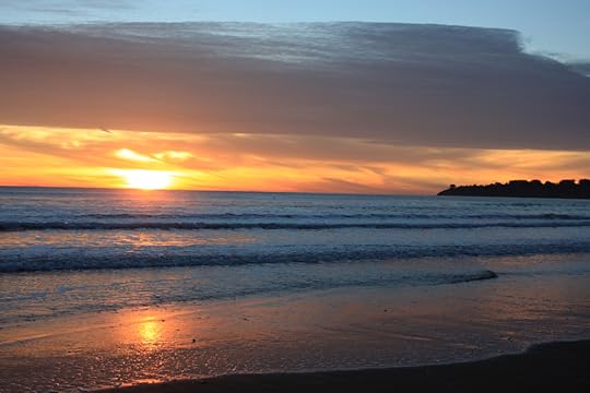 Sunset on the Pacific Ocean