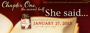 Chapter Two, the second half: She said...