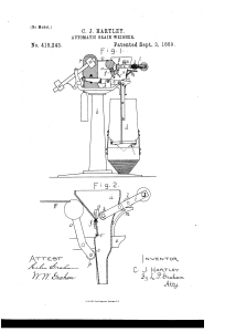 US Patent #410243 - An automatic grain weigher