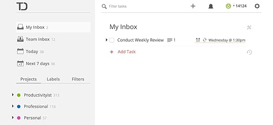 Pb - Annual Review in Todoist
