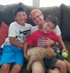 Me and my nephews over the summer