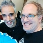 Raj and Barry at the agency retreat