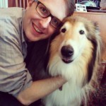 Chris and Buzzy on our trip to Fredonia