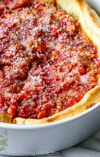 Chicago-Style Deep Dish Pizza Recipe on sallysbakingaddiction.com Complete with step-by-step photos and tons of tips and tricks!
