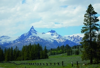 View of Pilot and Index Peaks, accompanying the guidebook section on the Beartooth Highway.