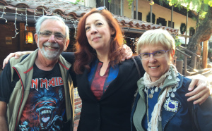 Jim and Barbara Moskovich with author Maria Alexander