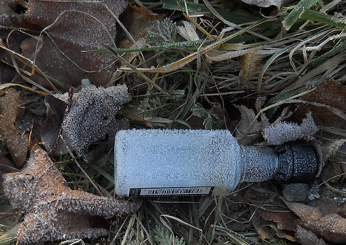 tiny bottle black cap