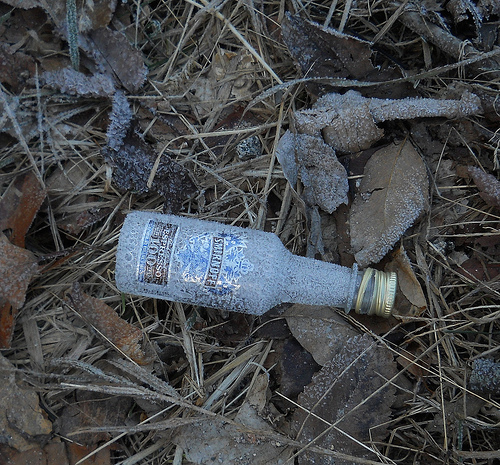 tiny bottle gold cap
