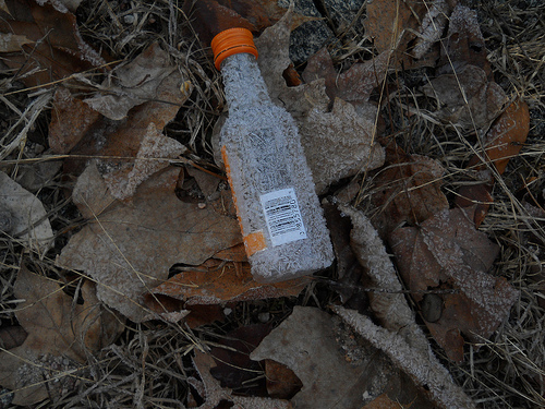 tiny bottle orange cap