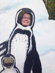 By the way, this happened a couple months ago in Syracuse. I like it because it looks like I Munchausen-by-Proxyed my penguin-baby and have gone cheerfully insane.
