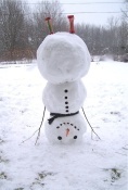 December Bucket List: Build an upside down snowman to go along with the book, Santa's Night Before Christmas (Zany, Wacky, Just Not Right!)