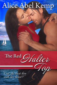 The Red Halter Top by Alice Abel Kemp on Sophia Kimble