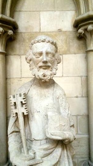 Peter holding the keys to the Kingdom.