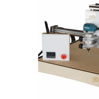 A prototype of Printrbot's new CNC machine. The final model will be constructed of folded & machined metal. (Photo: Dave Hays)