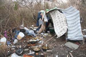 homeless camp