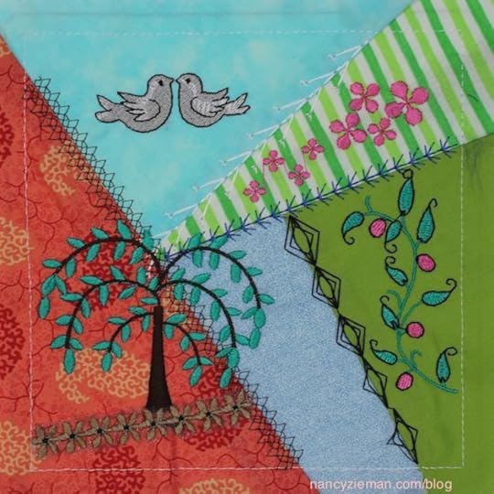 Today's Crazy Quilting with your Embroidery Machine as seen on Sewing With Nancy with guest Eileen Roche