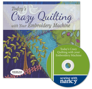 today's Crazy Quilting with Your embroidery machine by Eileen Roche as seen on Sewing With Nancy