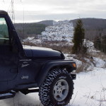 4X4 on a Hudro cut near Calabogie, Ontario.