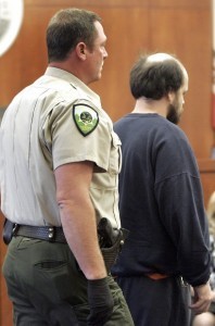 Jess Willard Massey, the Napa State Hospital patient accused of killing psychiatric technician Donna Gross last October, is led out of Napa Superior Court following his sentencing on Tuesday morning. Massey was sentenced to 25 years to life by Judge Rodney Stone. 