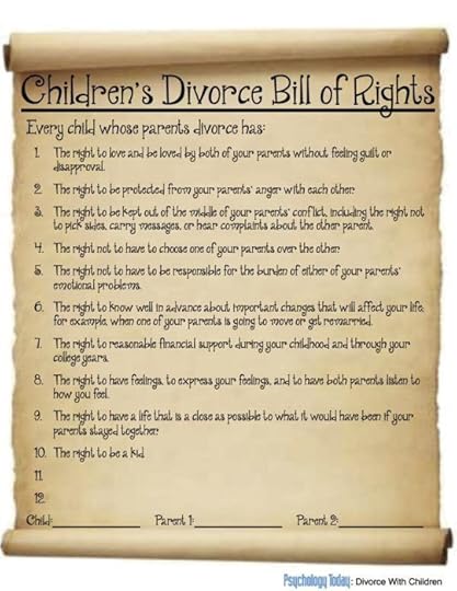 Children's divorce bill of rights