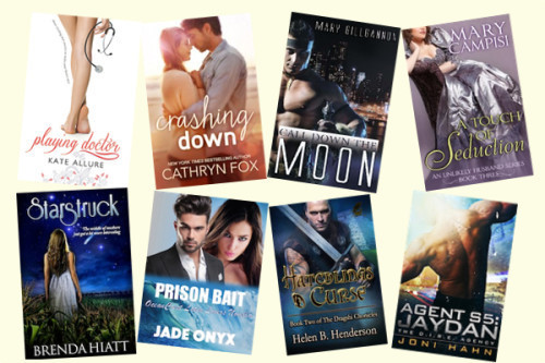 Hump Day books from Kate Allure, Cathryn Fox, Mary Gillgannon, Mary Campisi, Brenda Hiatt, Jade Onyx, Helen B. Henderson, and Joni Hahn!