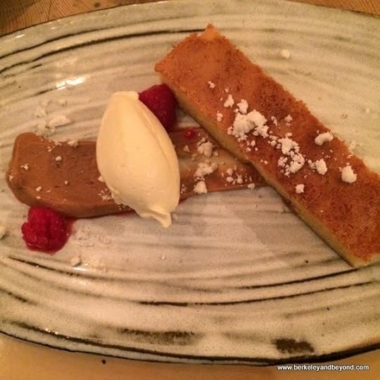 white chocolate cake with caramel paste at Restaurant Reykjavik in Iceland