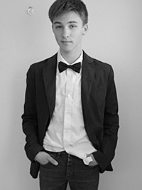 Josiah Bain, high school student and sock designer.