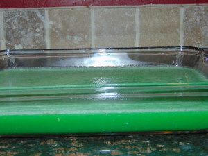 gelatin in pan