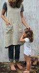 Linen Pinafore Apron via Etsy