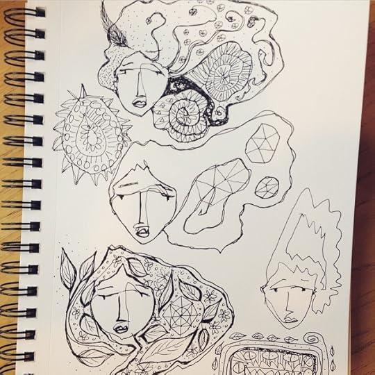 Imaginary jewells #mats #makeartthatsells #art #sketches #illustration #sketchbook #ink #faeries
