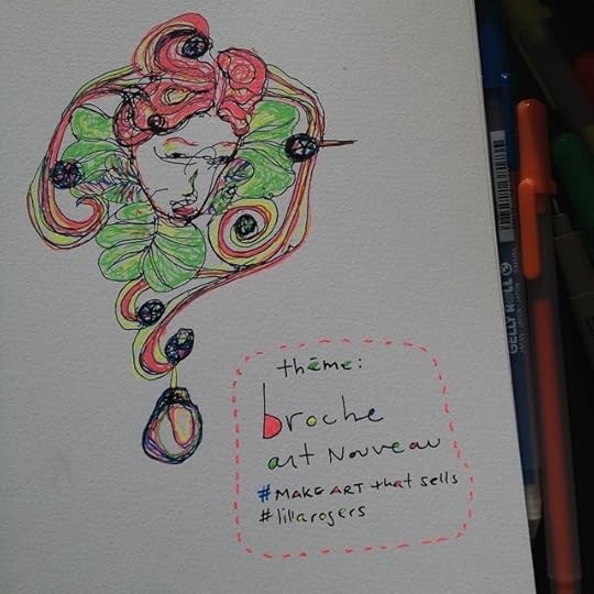Daily mini for Lilla Rogers's ecourse #makeartthatsells #lillarogers #illustration @lillarogers