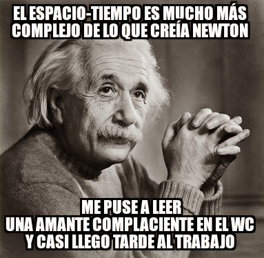 Albert Einstein complaciente