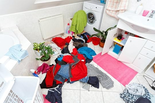 dirty clothes ready for the wash
