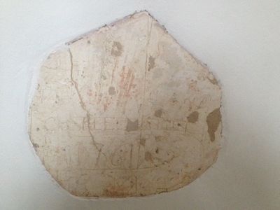 C18th graffiti in the castle