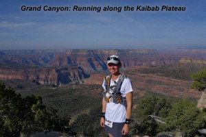 Running along the Kaibab Plateau