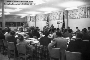 William A. “Bill” Egan, convention president and later governor, served as the Valdez delegate to Alaska’s Constitutional Convention and helped to establish boroughs as the intermediate government between municipalities and the state.
