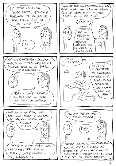 Página 4 de un cómic de 6 páginas sobre los placeres de la sumisión doméstica.
