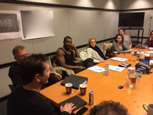 T.J. gives everyone their marching orders.